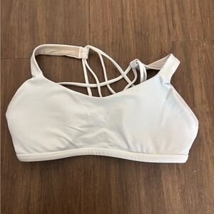 lululemon athletica White Strappy Back Sports Bra